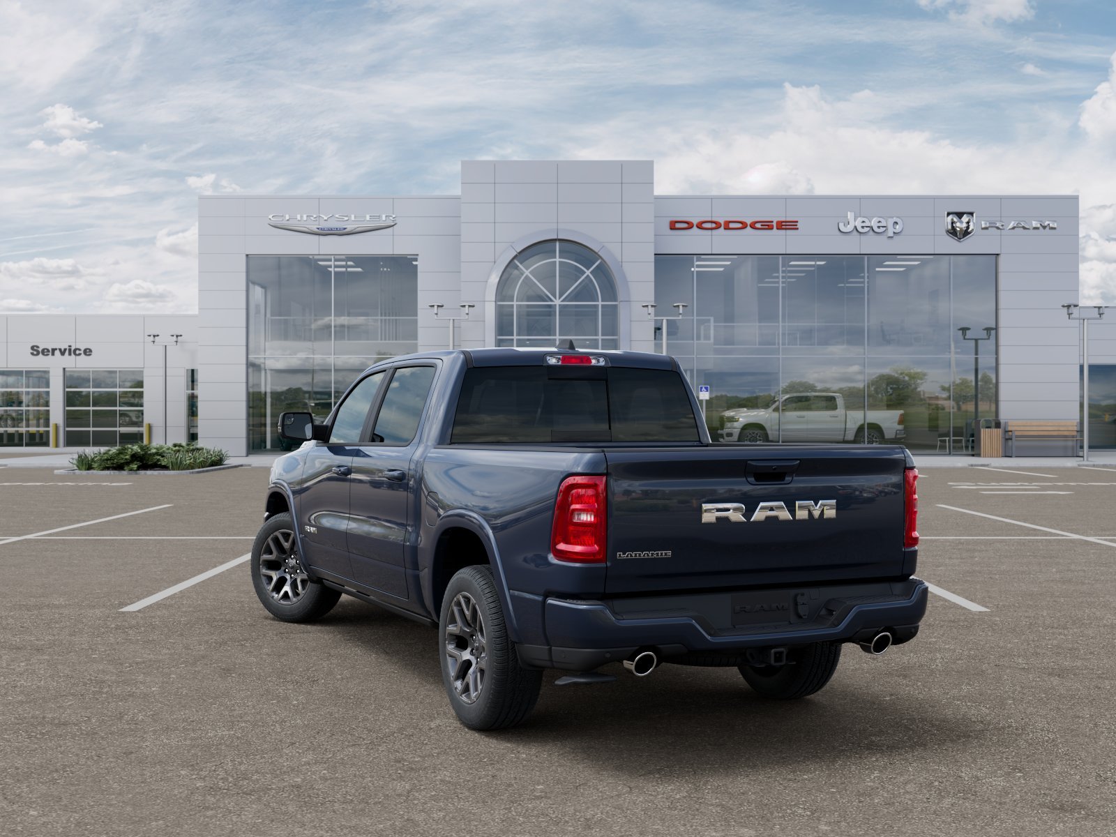 New 2026 Forged Blue Metallic Exterior Paint RAM Laramie image 24