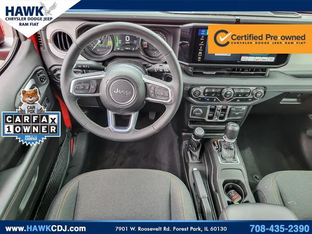Certified Used 2025 Red Jeep Sahara 4xe image 12