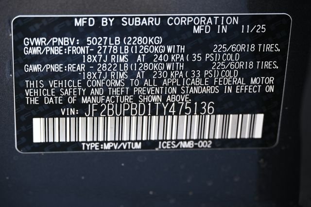 New 2026 Gray Subaru Premium image 20