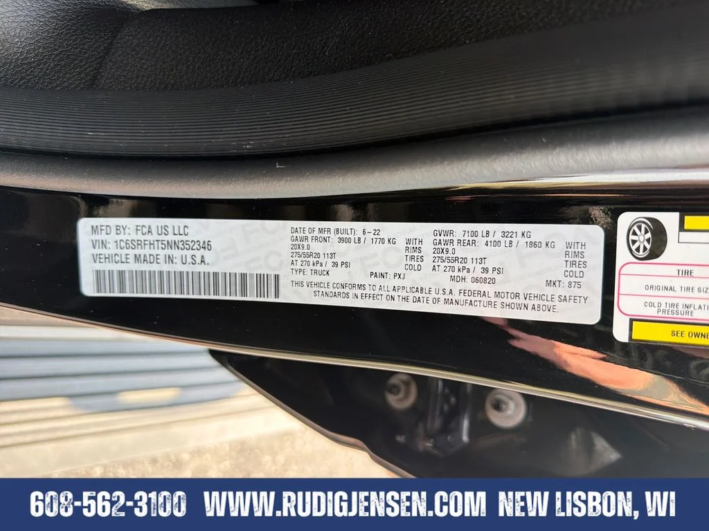 Used 2022 Black Ram Limited image 30