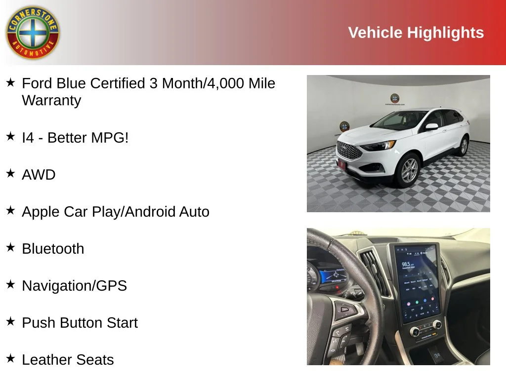 Used 2024 Ford Edge SEL with VIN 2FMPK4J9XRBA69993 for sale in Elk River, Minnesota