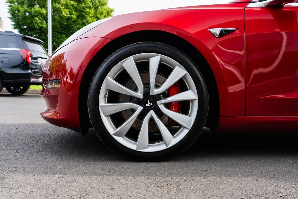 Used 2018 Red Tesla Performance image 7