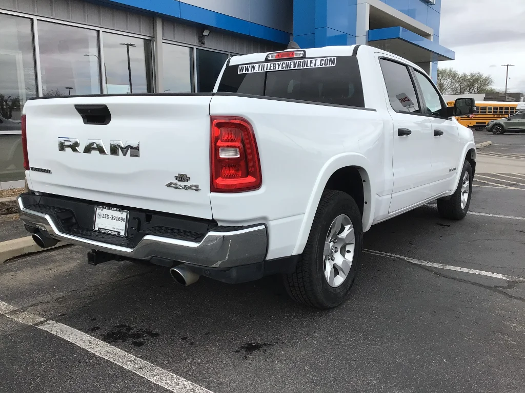 Used 2025 Bright White Clearcoat Ram Big Horn image 5