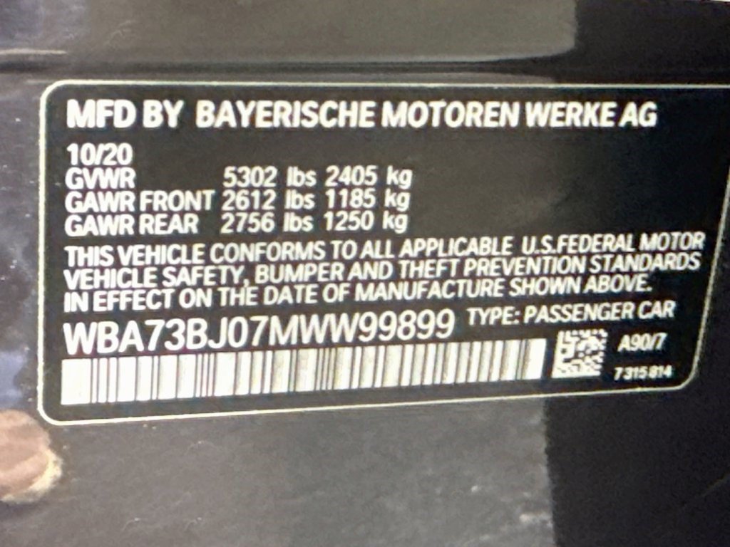 Used 2021 Dark Graphite Metallic BMW 540i xDrive image 36