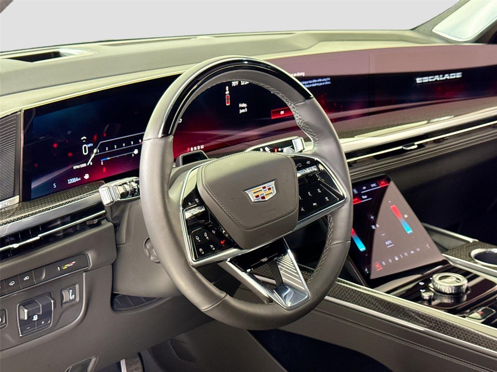 Used 2025 Crystal White Tricoat Cadillac AWD V-Series | Rear TVs | Super Cruise image 16