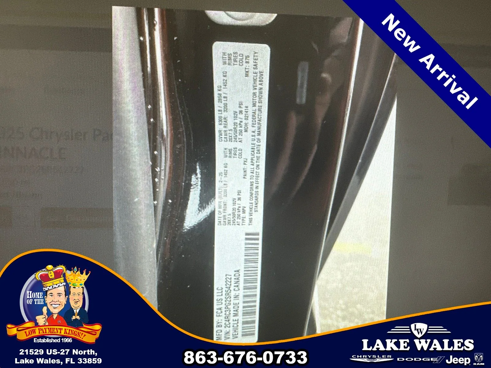 Certified Used 2025 Black Chrysler Pinnacle image 9