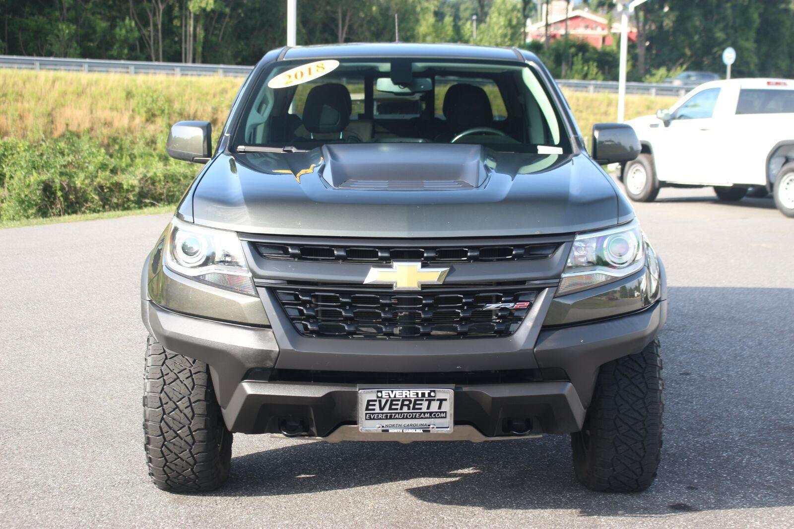 Used 2018 DEEPWOOD GREEN METALLIC Chevrolet 4WD ZR2 image 2
