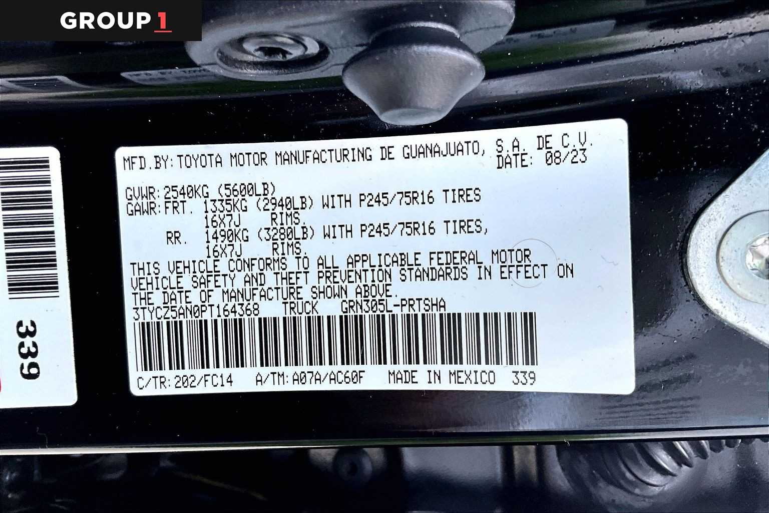 Certified Used 2023 Black Toyota SR5 image 37