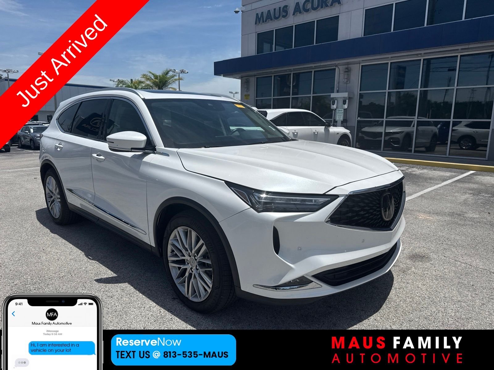 Used 2023 White Acura Advance image 1