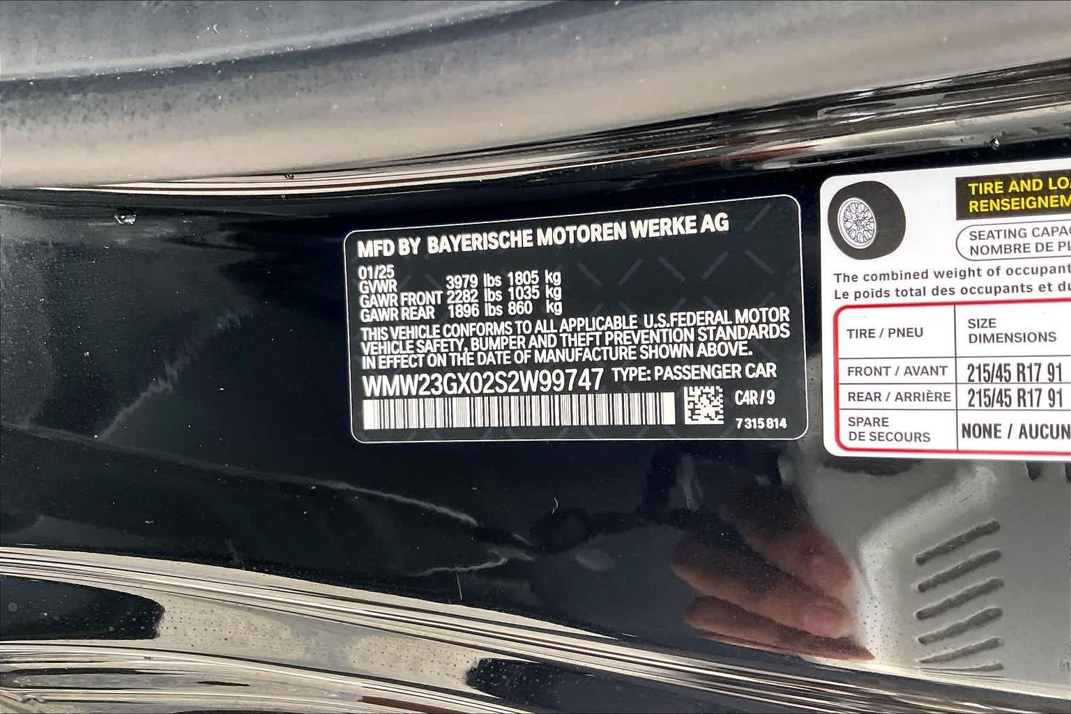 Used 2025 Midnight Black II Metallic MINI Cooper S image 35