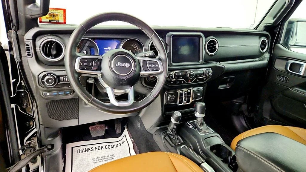 Used 2021 Black Clearcoat Jeep Unlimited Sahara 4xe w/ Cold Weather Group & Keyless Entry image 14
