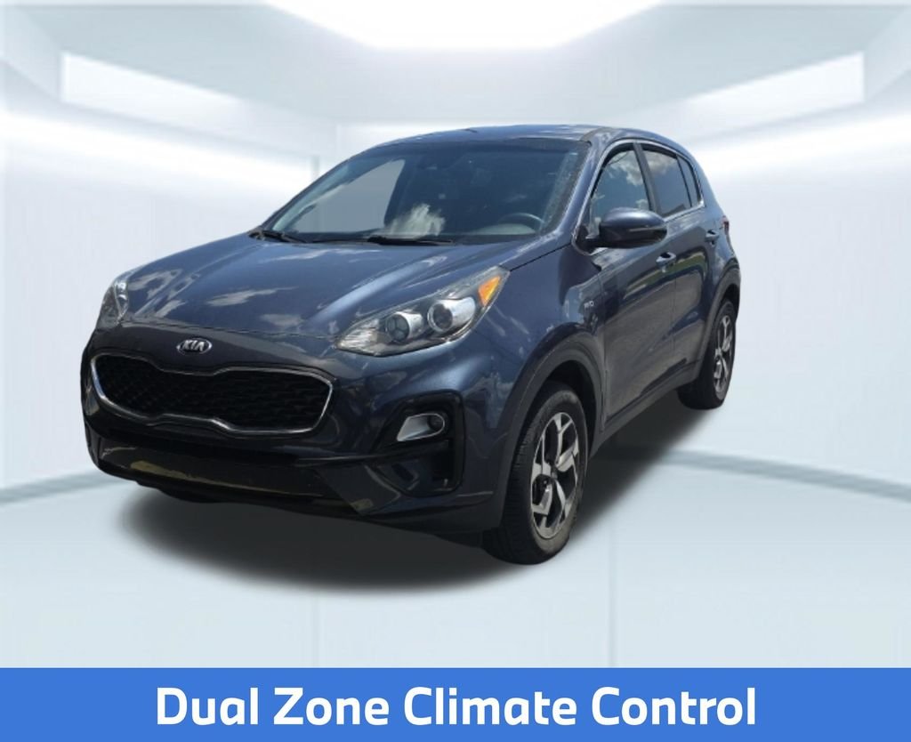 Used 2021 Blue Kia LX image 8