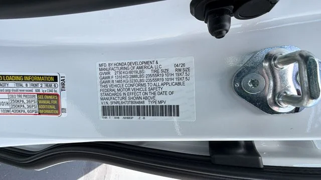 New 2026 White Honda Sport-L image 31