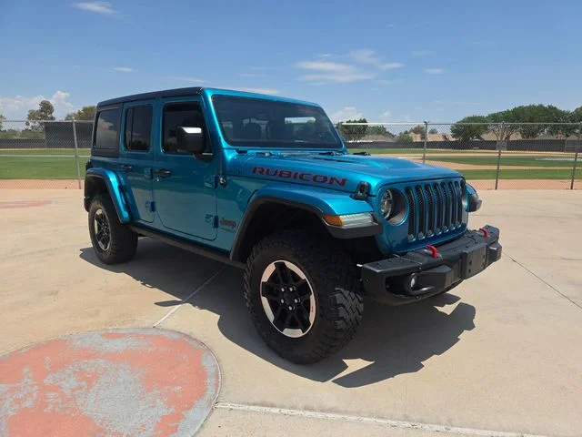 Used 2020 Green Jeep Unlimited Rubicon image 1
