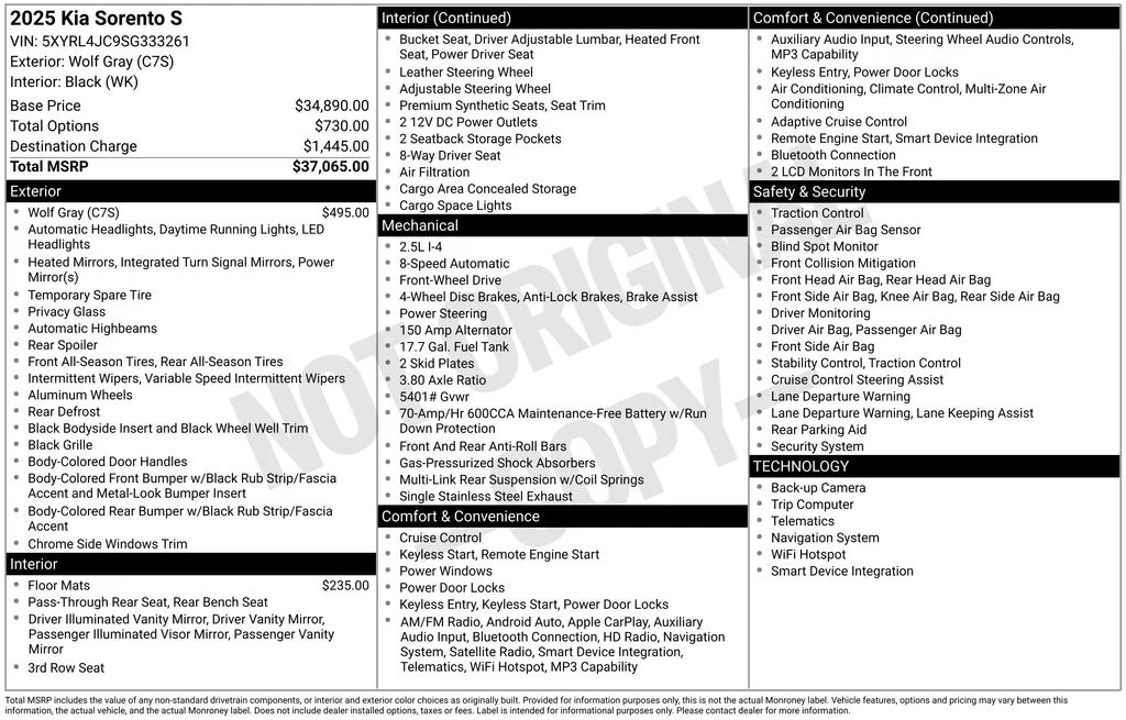 Used 2025 Gray Kia S image 35