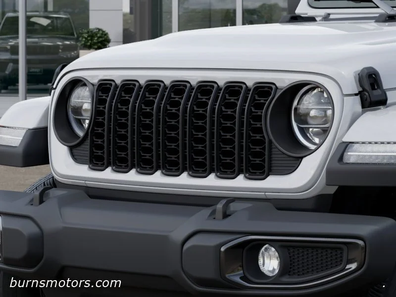 New 2026 Bright White Clear-Coat Exterior Paint Jeep Sport S Dark Sky image 11