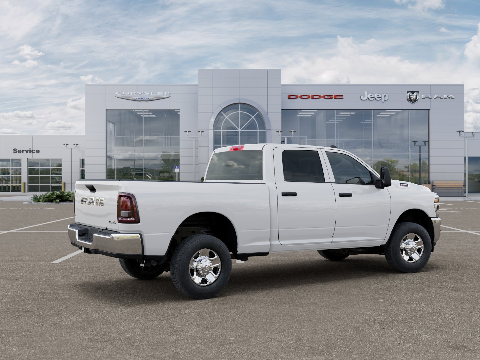 New 2026 Bright White Clear-Coat Exterior Paint RAM Tradesman image 4