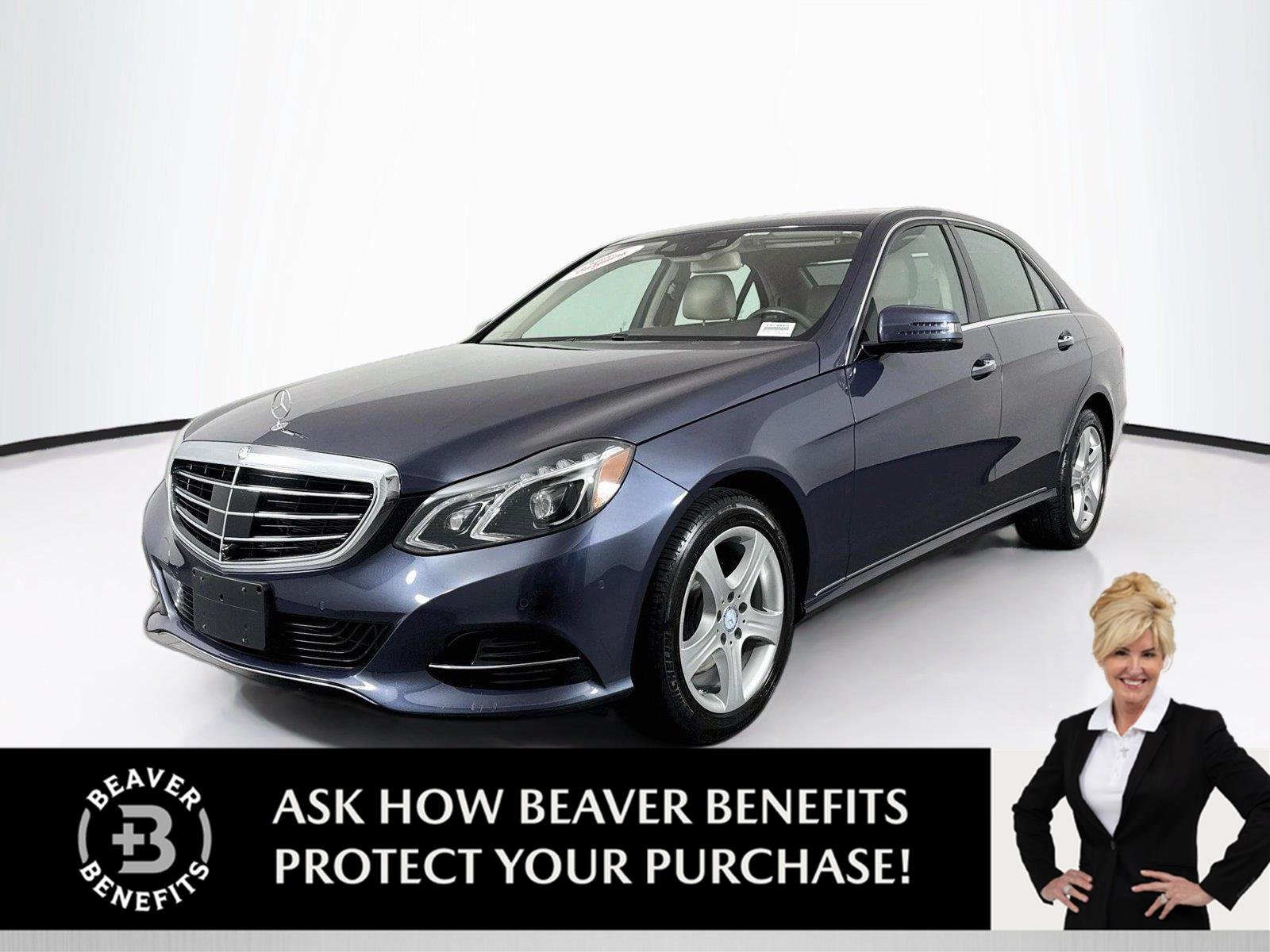 Used 2015 Indigo Blue Metallic Mercedes-Benz E 350 Sport image 1