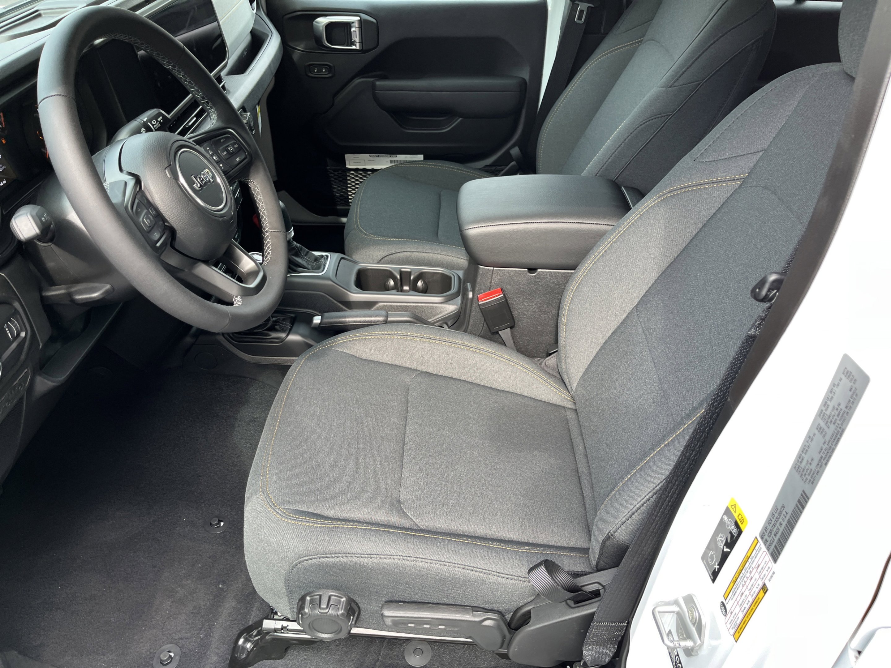 New 2025 Bright White Clearcoat Jeep Sport S image 12