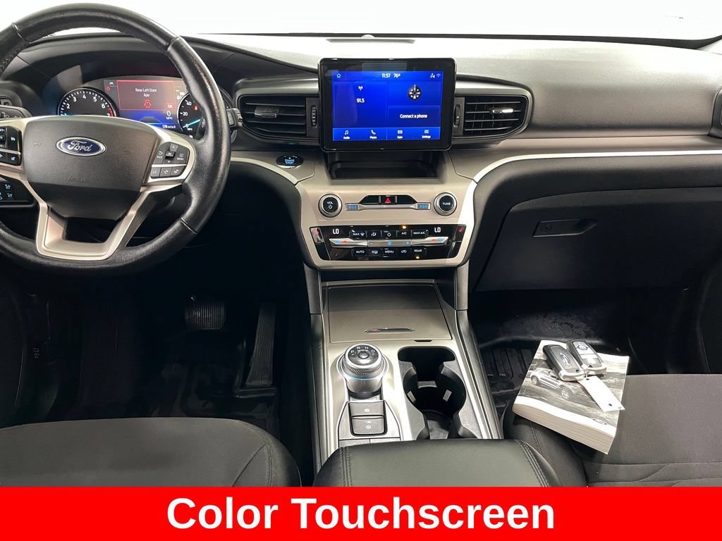 Used 2021 Ford Explorer XLT with VIN 1FMSK8DH1MGB68496 for sale in Delaware, OH