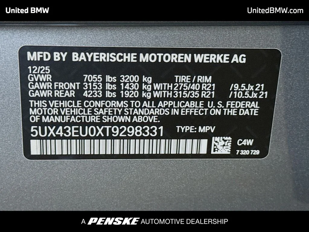 Used 2026 Skyscraper Grey Metallic BMW xDrive50e image 15