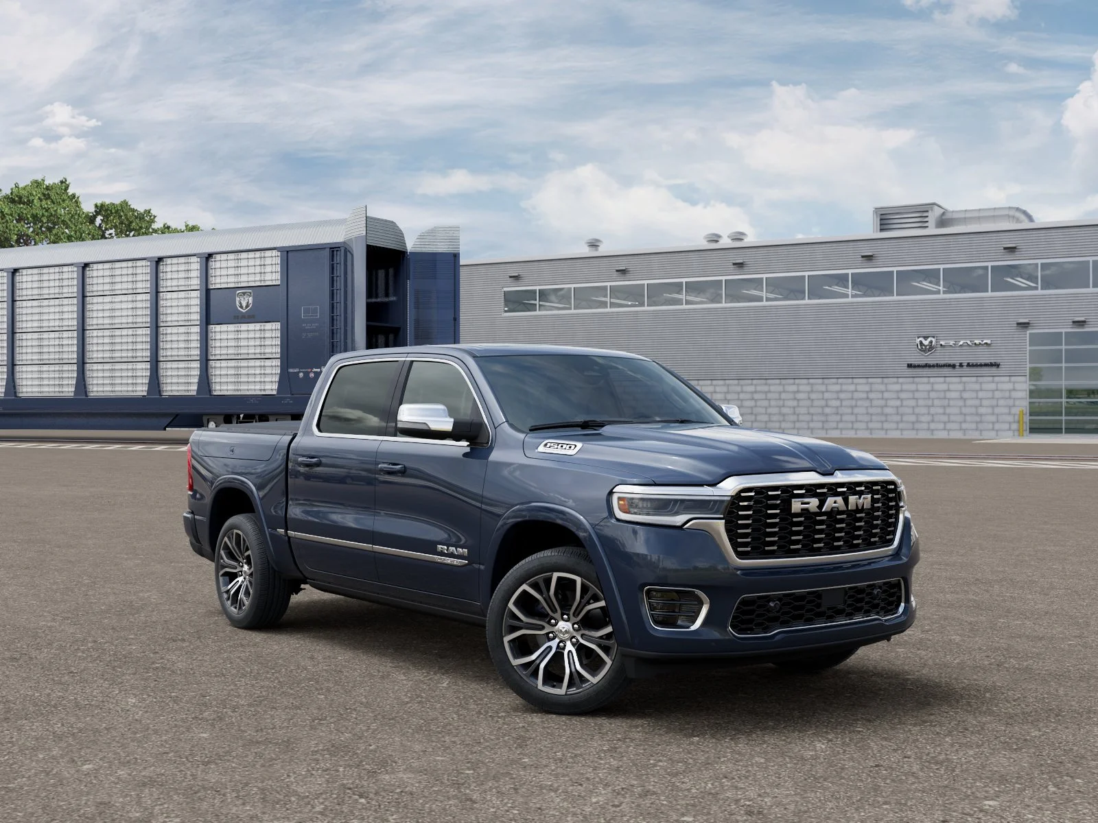New 2026 Forged Blue Metallic Exterior Paint RAM Tungsten image 3