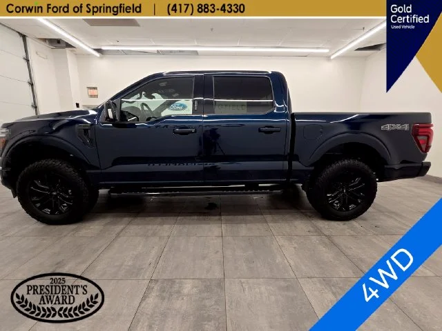 Certified Used 2024 Antimatter Blue Metallic Ford Lariat image 2