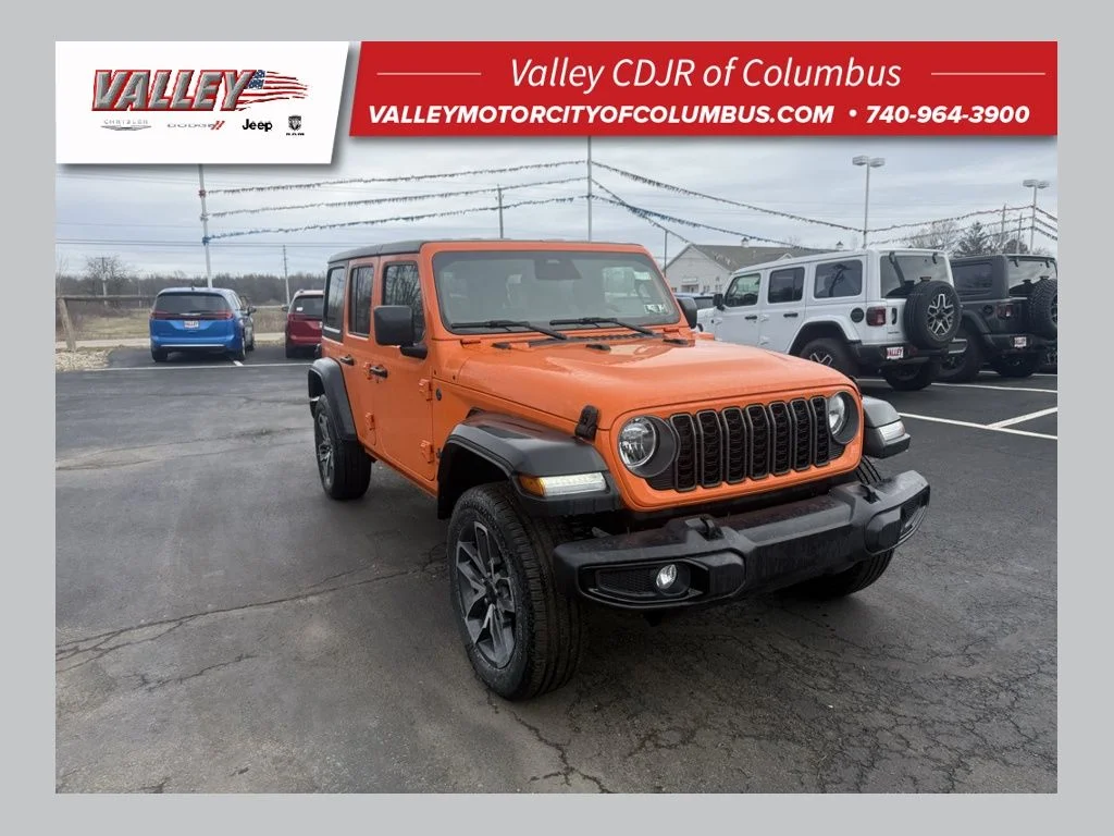 New 2025 Orange Jeep Sport S 4xe image 1