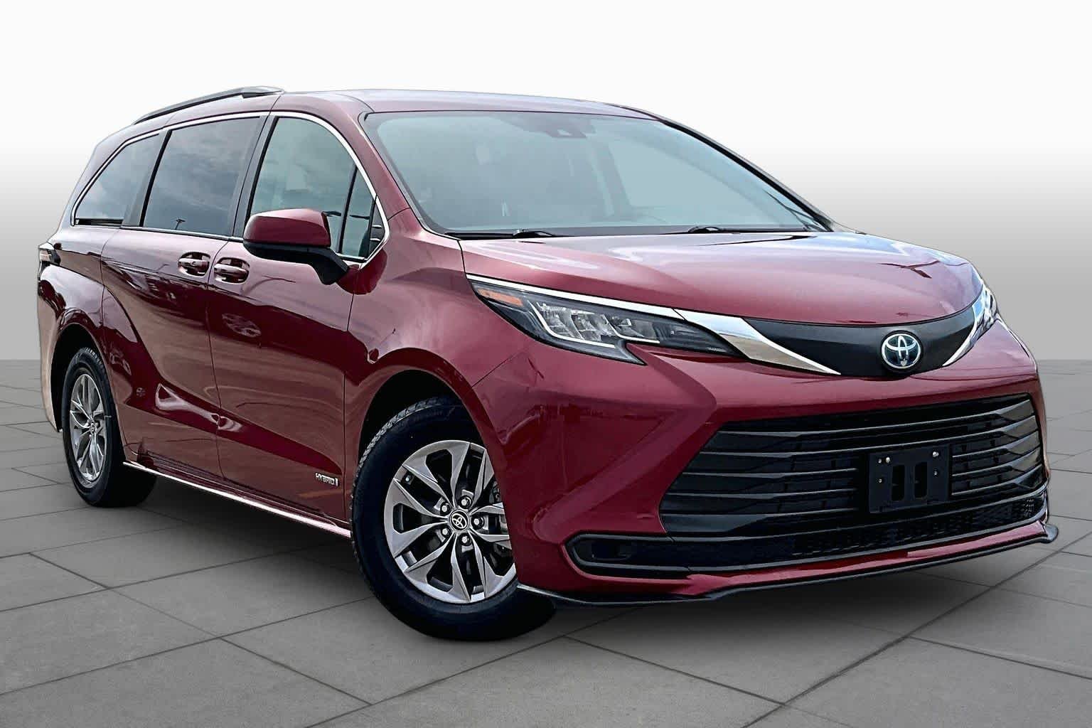 Used 2021 Ruby Flare Pearl Toyota LE image 3