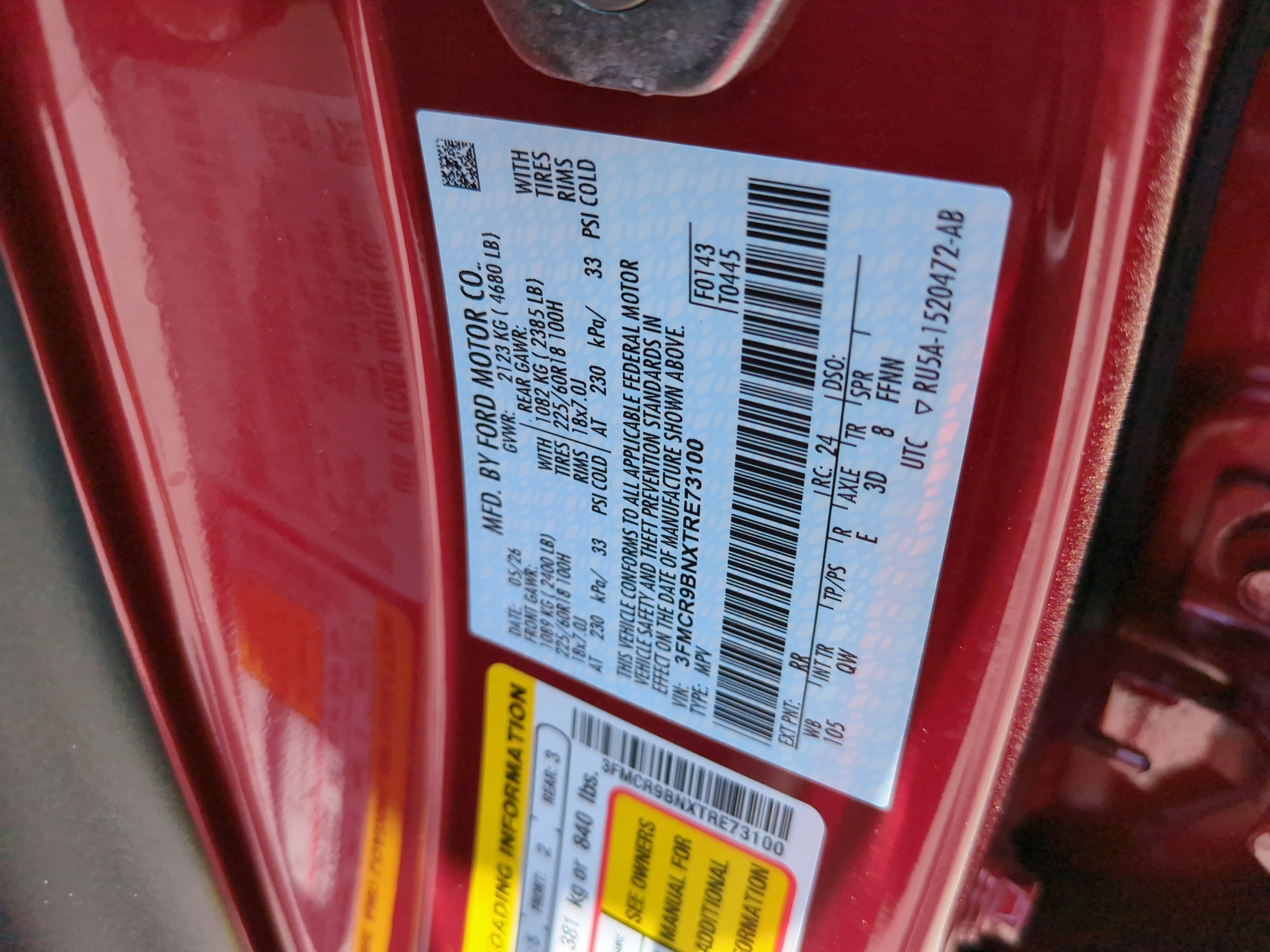 New 2026 Ruby Red Metallic Tinted Clearcoat Ford Big Bend® image 32