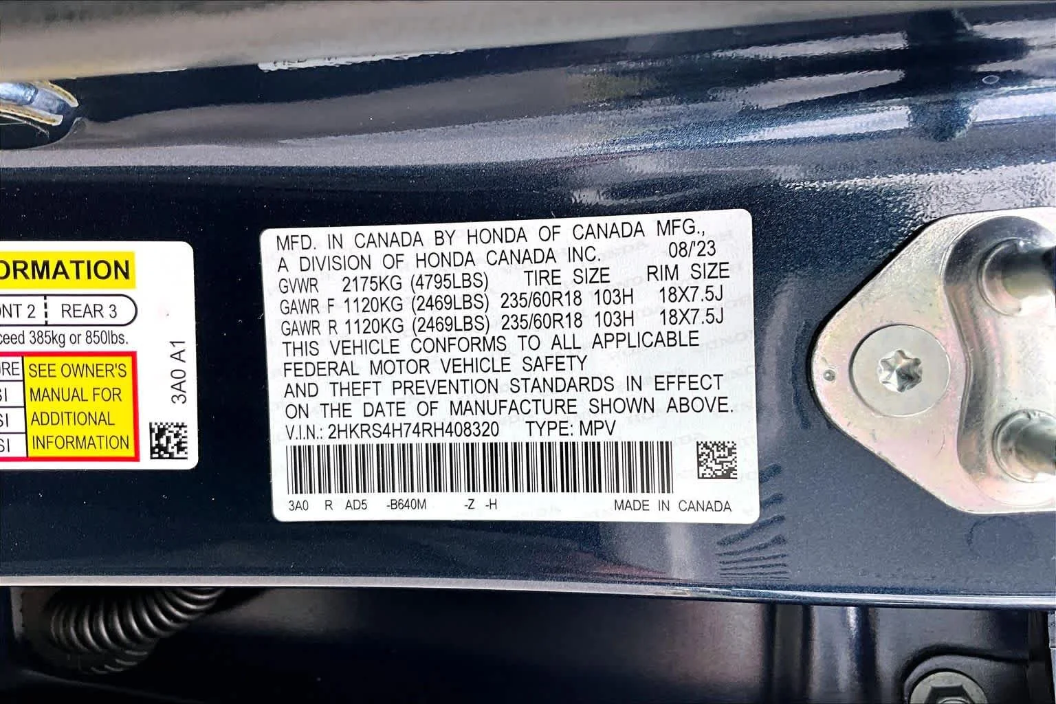 Used 2024 Canyon River Blue Metallic Honda EX-L image 37