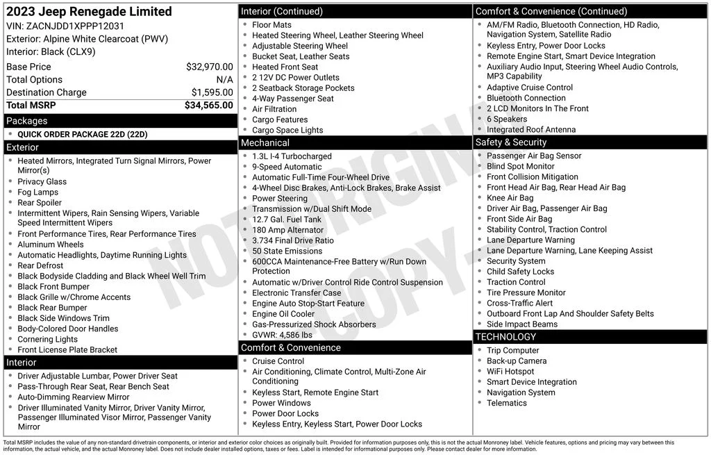 Used 2023 White Jeep Limited image 17
