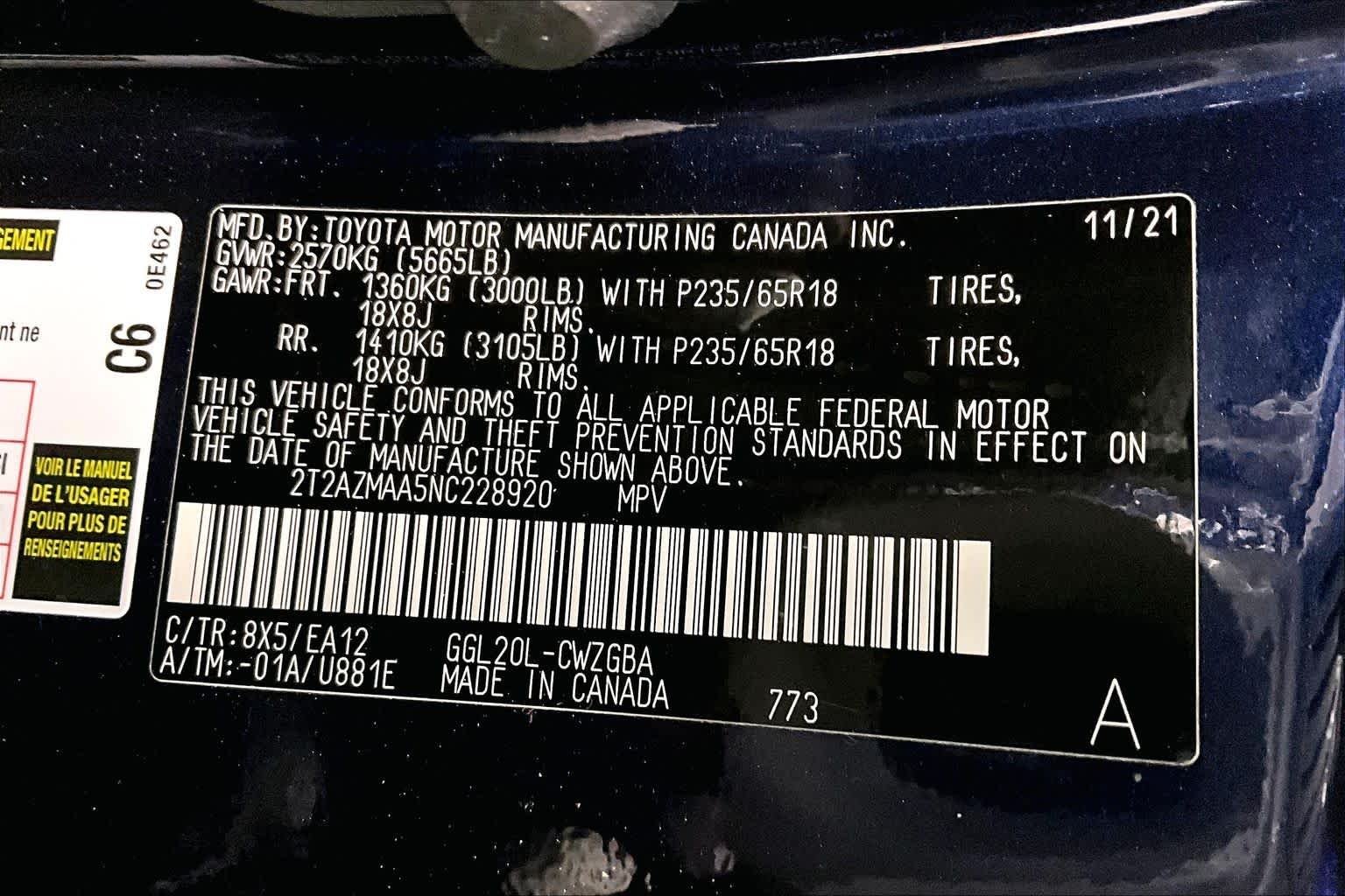 Certified Used 2022 NIGHTFALL MICA Lexus  image 36