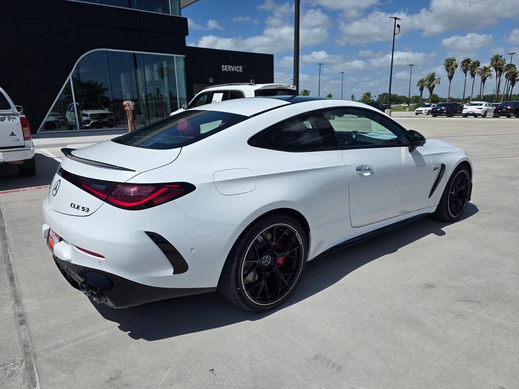 New 2026 MANUFAKTUR Moonlight White Metallic Mercedes-Benz AMG® CLE 53 4MATIC+ Coupe image 32