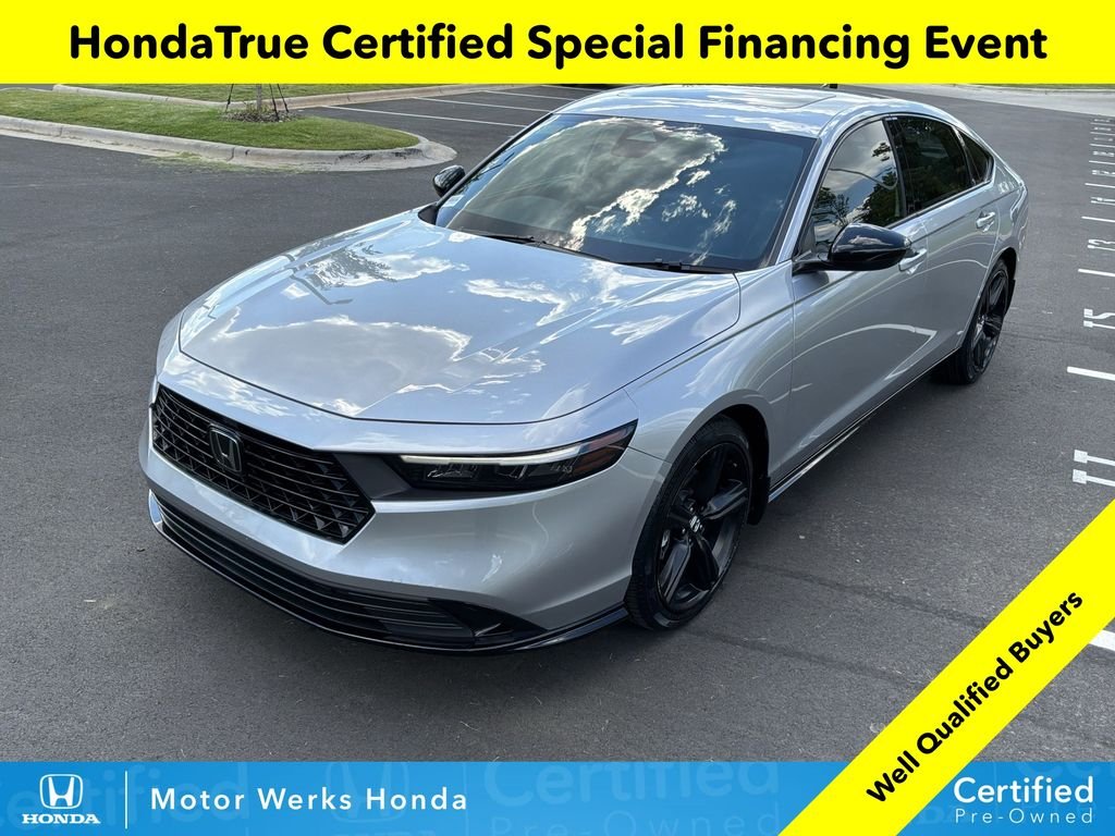 Certified Used 2024 Solar Silver Metallic Honda Sport-L image 1