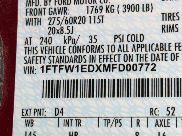 Used 2021 Red Ford LARIAT image 33