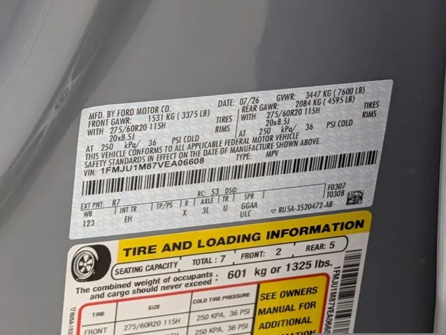 New 2027 Glacier Gray Metallic Tri-Coat Ford Platinum image 63