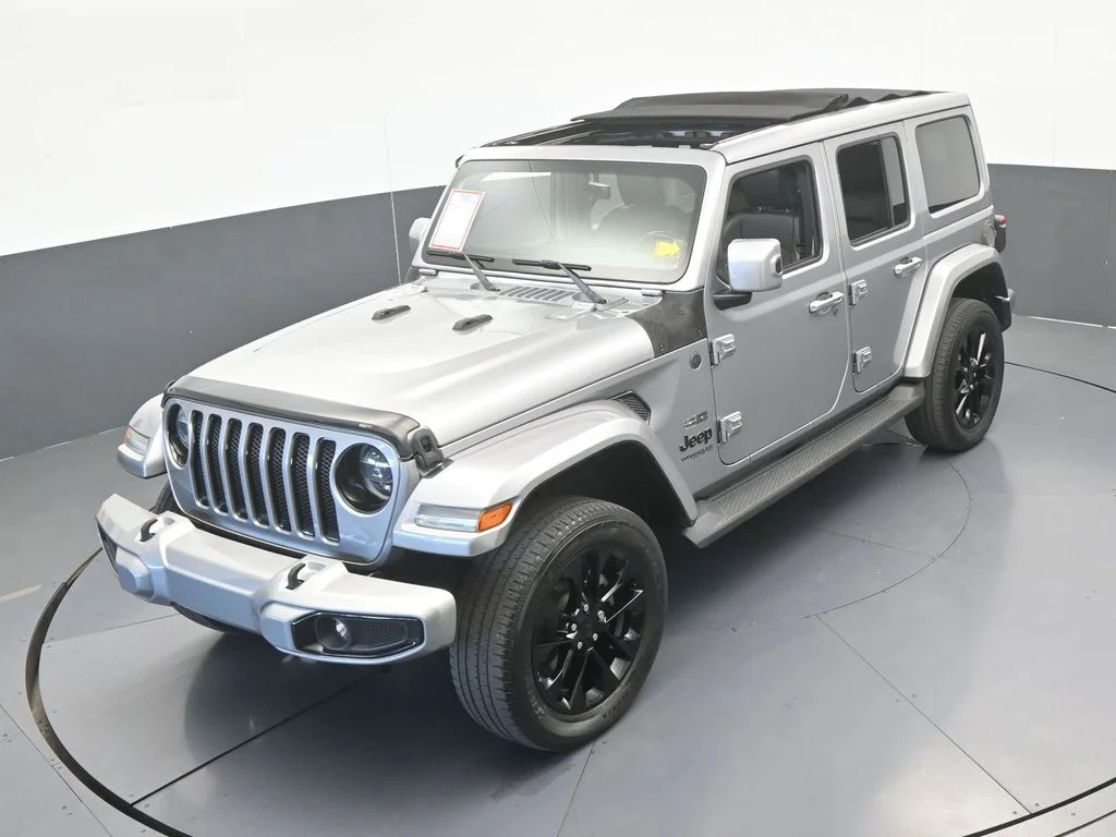 Used 2021 Billet Silver Metallic Clearcoat Jeep Unlimited Sahara High Altitude image 47