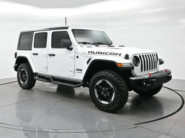 Used 2018 Bright White Clearcoat Jeep Rubicon image 1