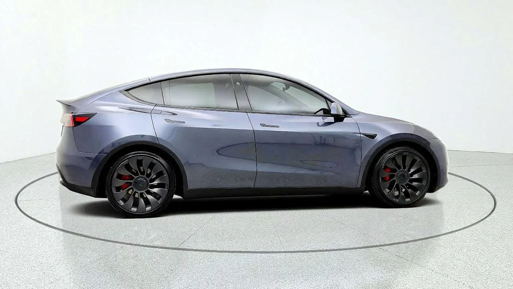 Used 2023 Midnight Silver Metallic Tesla Performance AWD image 4