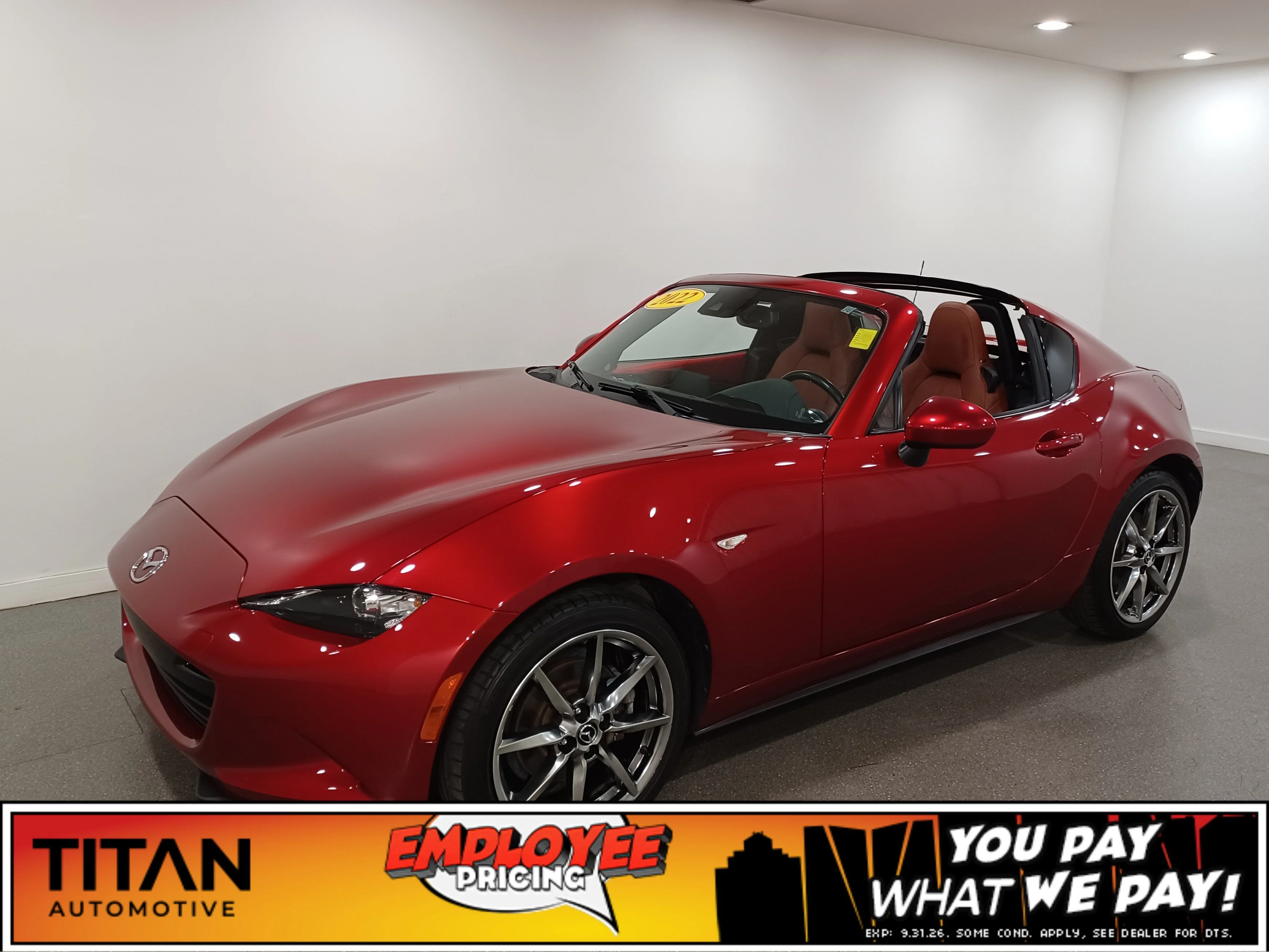 Certified Used 2022 Soul Red Crystal Metallic Mazda RF GT*Soul Red Crystal | Terracotta Htd Leather | Nav | BOSE | Power Hardtop | Blind Spot Detection image 1