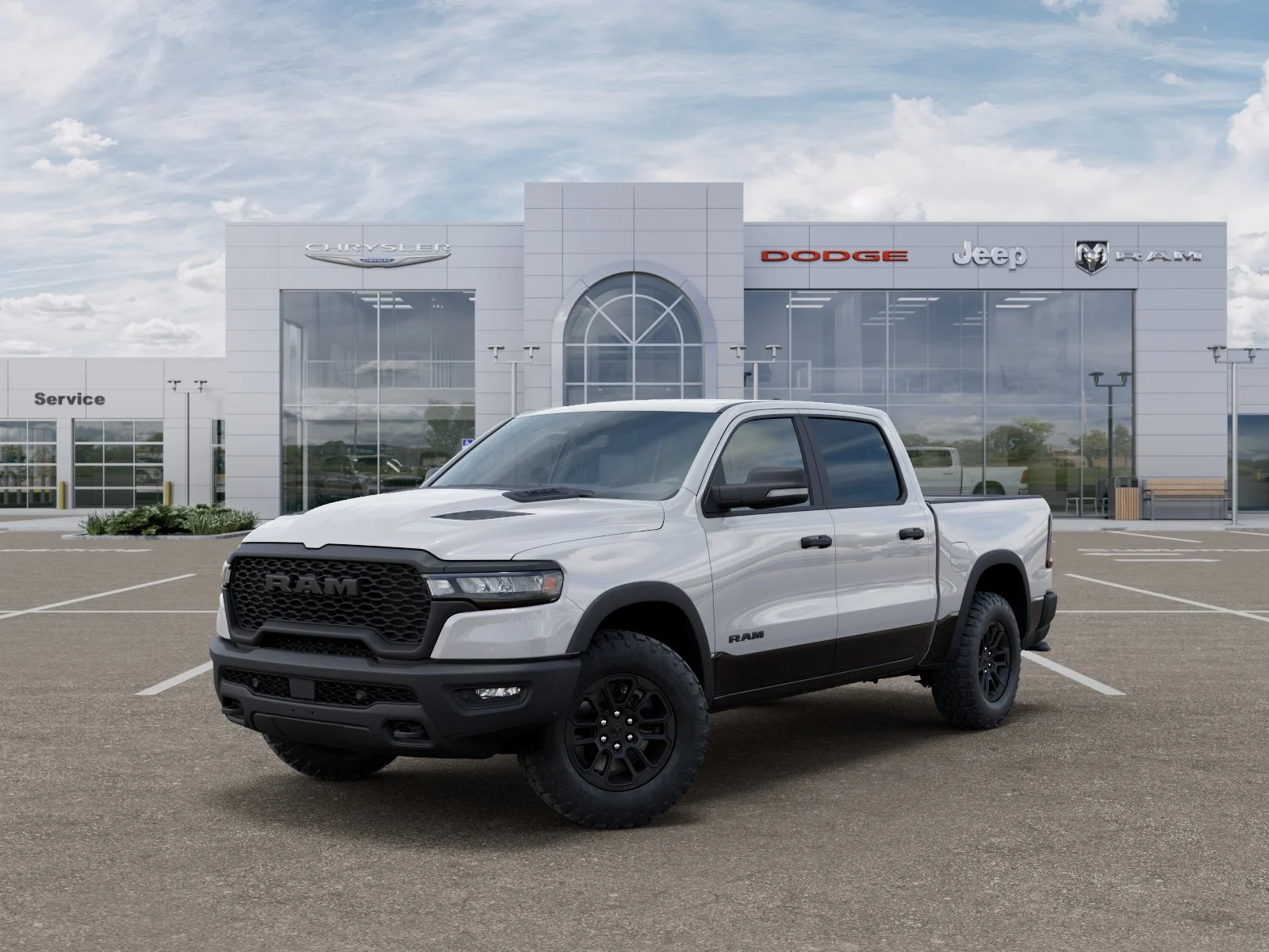 New 2026 Bright White Clear-Coat Exterior Paint RAM Rebel image 28