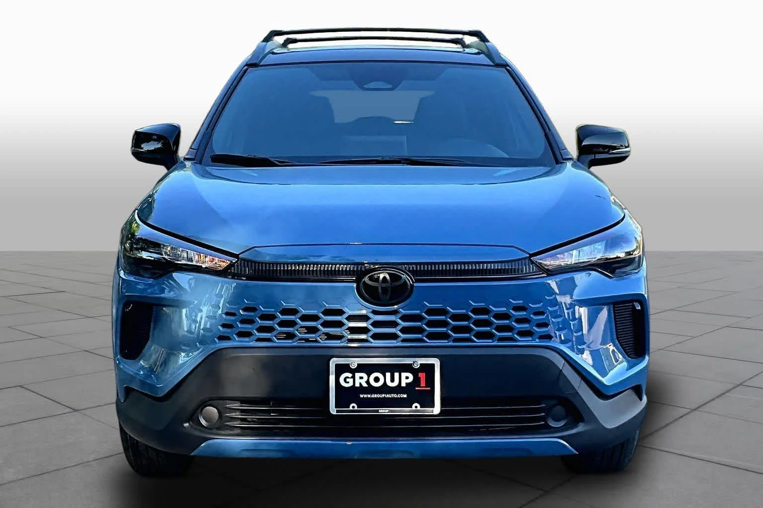 New 2026 Cavalry Blue/Jet Black Toyota Hybrid SE image 3