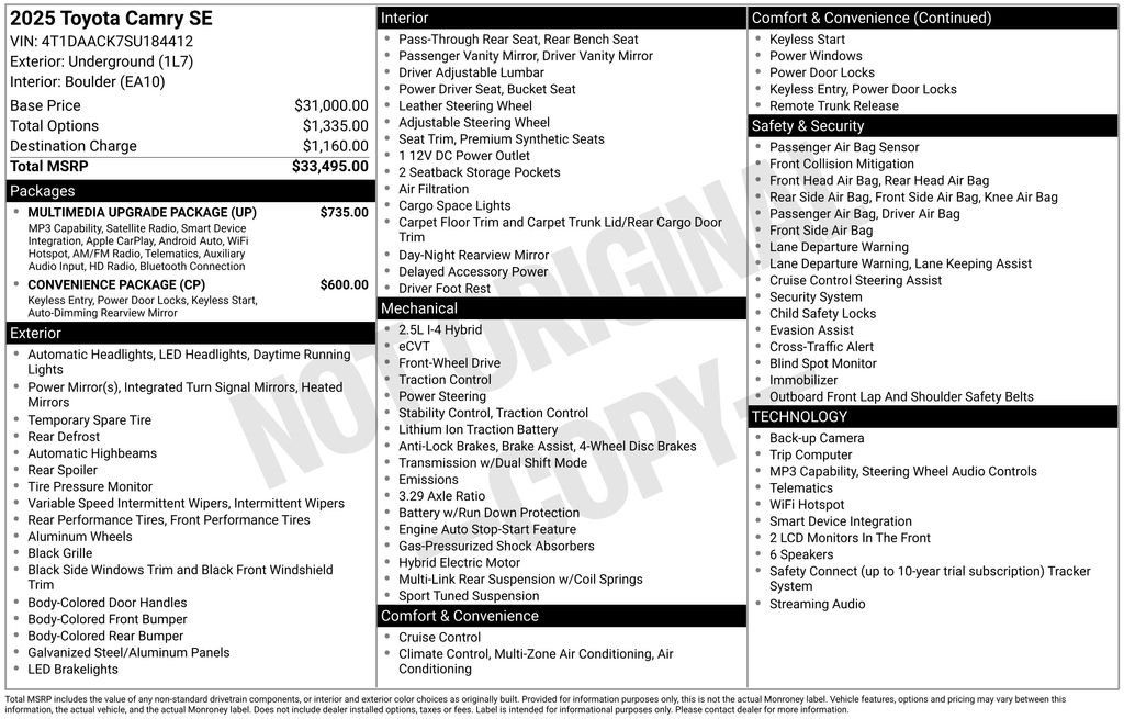 Certified Used 2025 Gray Toyota SE image 6