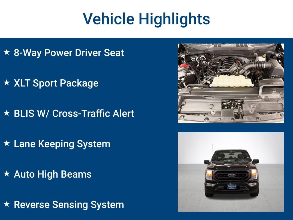 Used 2022 Black Ford XLT image 3
