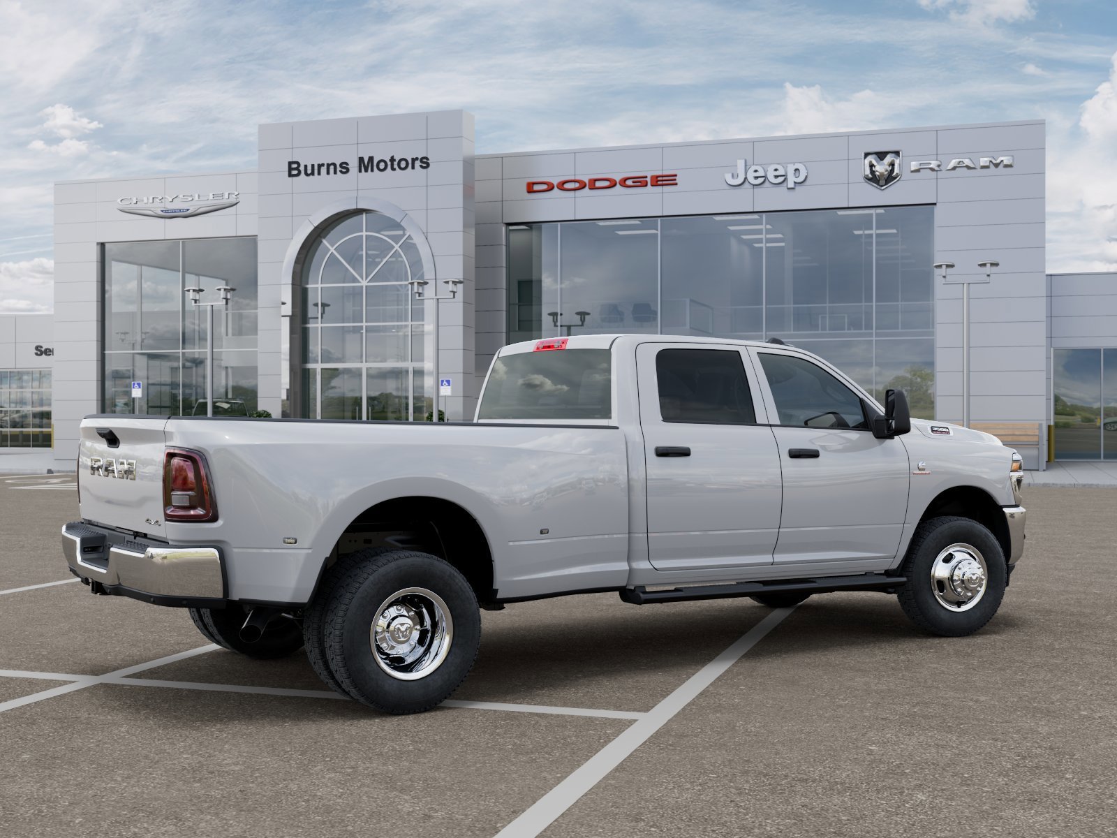 New 2026 Bright White Clear-Coat Exterior Paint Ram Tradesman Dually image 4