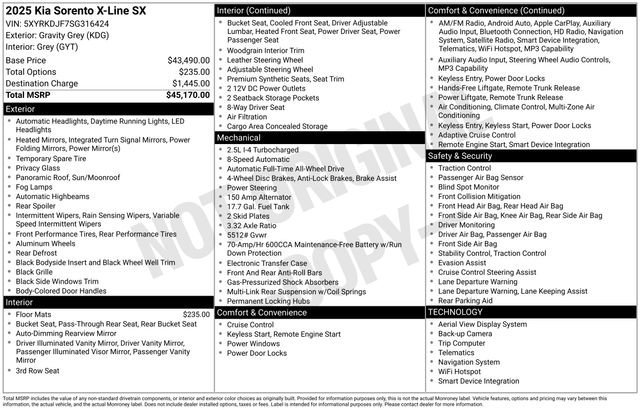 Used 2025 Gray Kia X-Line SX image 31