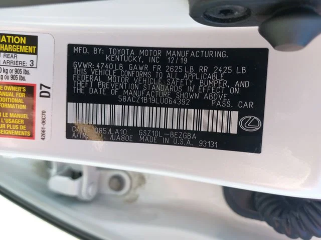 Used 2020 White Lexus 350 image 34
