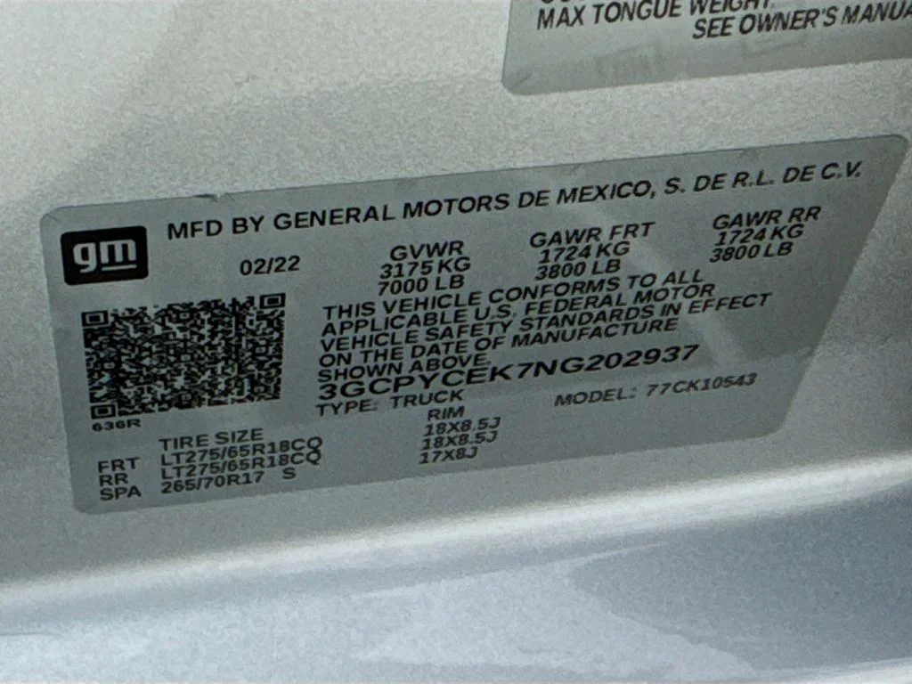 Used 2022 Silver Chevrolet Custom Trail Boss image 39