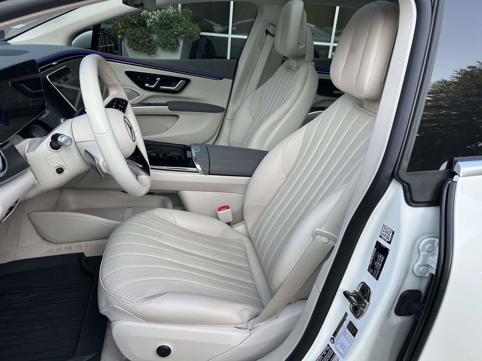 Certified Used 2023 MANUFAKTUR Diamond White Mercedes-Benz EQS 450 4MATIC® Sedan image 21
